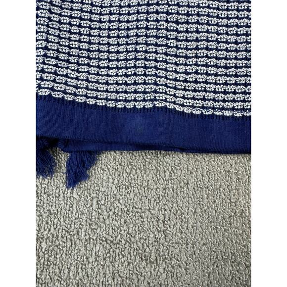 EK Edinburgh Knitwear Womens Cardigan Jacket Blue White Size Small - Picture 7 of 7